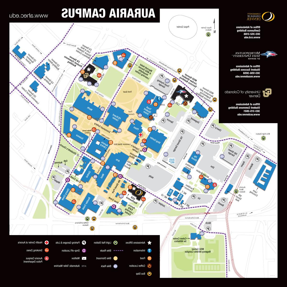 Map - Auraria Campus