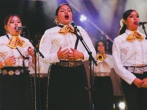 All-State Mariachi group performing onstage